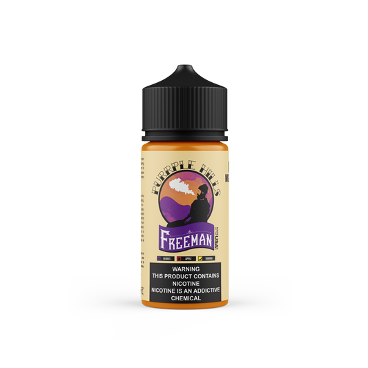 Purrple hills -  Fruit mix with a menthol kick.